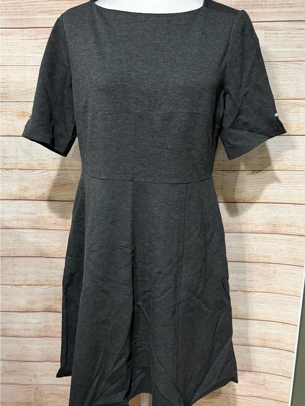 The Limited Dark Gray Mini A-Line Dress